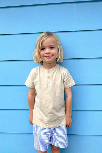 Milky - Chino Slub Henley (Sizes 8-12)