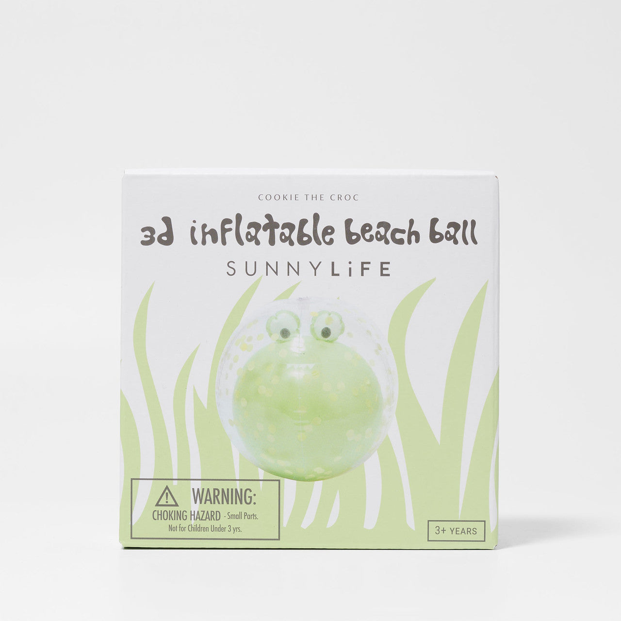 Sunnylife - 3D Inflatable Beach Ball - Cookie the Croc Light Khaki