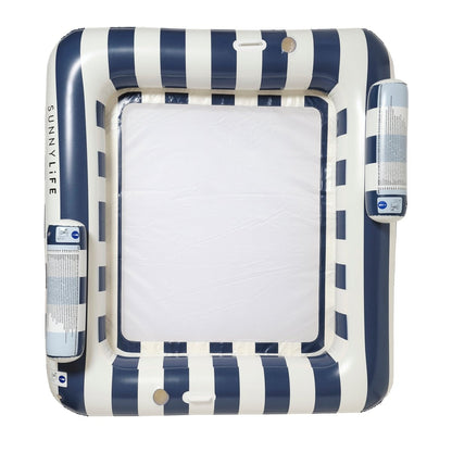 Sunnylife - Luxe Twin Hammock Float - Le Weekend Navy Stripe
