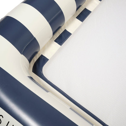 Sunnylife - Luxe Twin Hammock Float - Le Weekend Navy Stripe