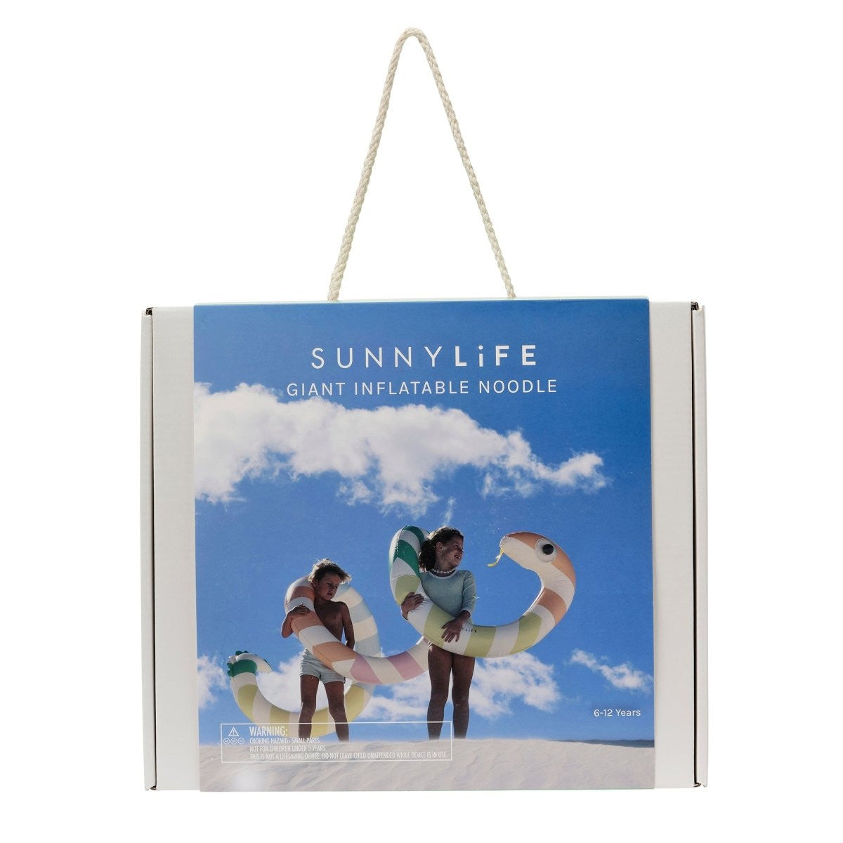 Sunnylife - Giant Inflatable Noodle - Poolside Sorbet Stripe
