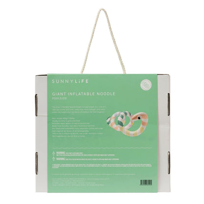 Sunnylife - Giant Inflatable Noodle - Poolside Sorbet Stripe