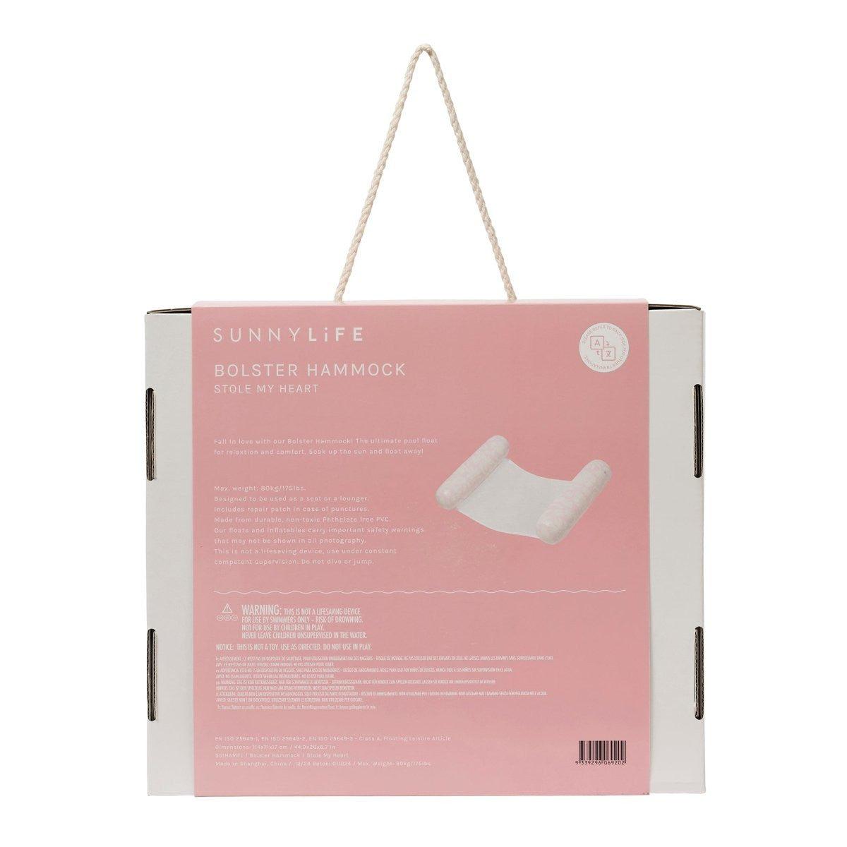 Sunnylife - Bolster Floating Hammock - Pink Floral
