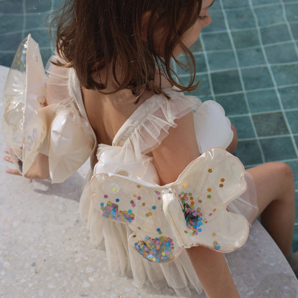 Sunnylife - Kids Inflatable Arm Bands - Cotton Candy