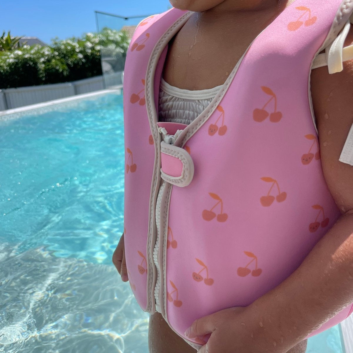 Sunnylife - Kids Swim Vest - Cherry Cotton Candy