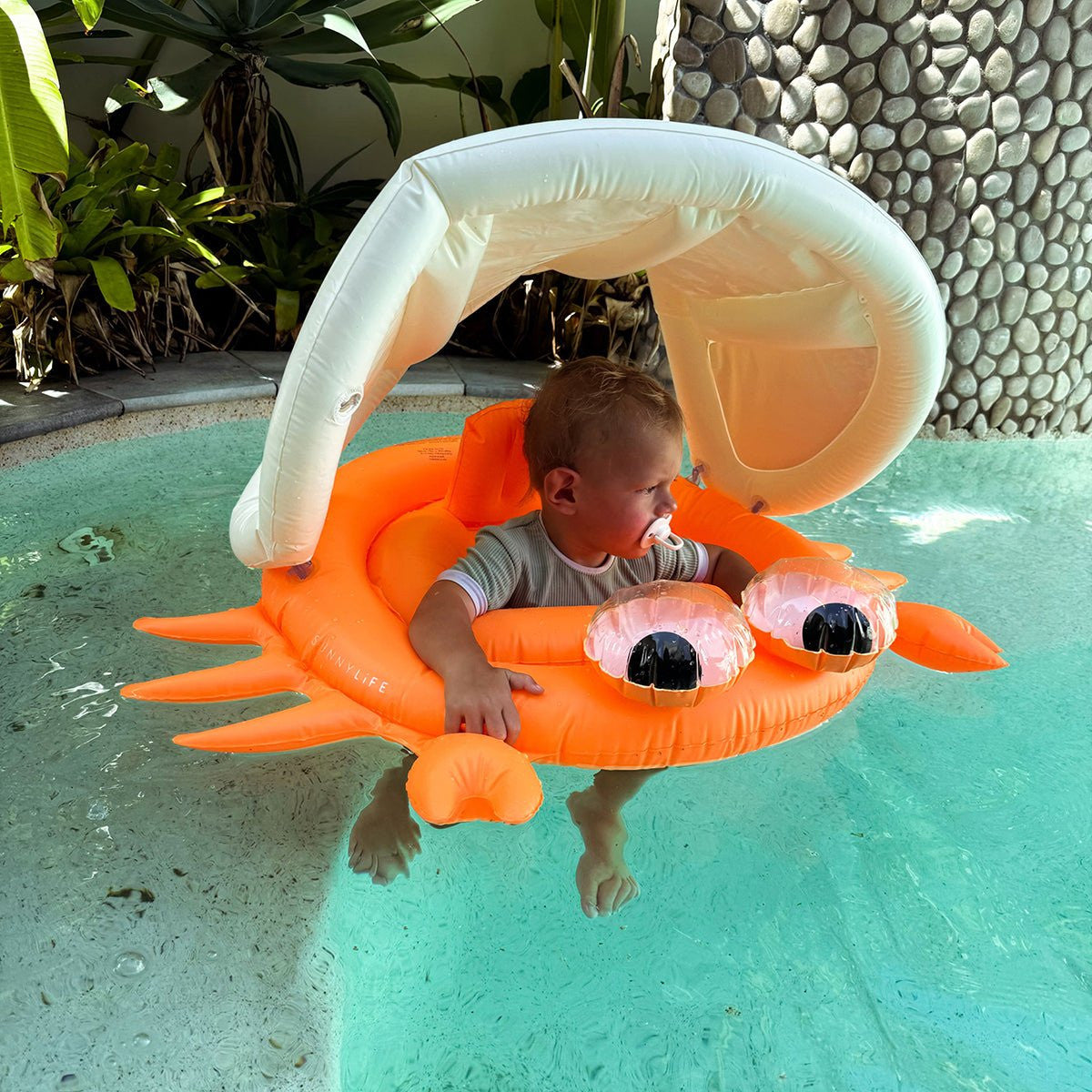 Sunnylife Baby Float - Sonny the Sea Creature Neon Orange