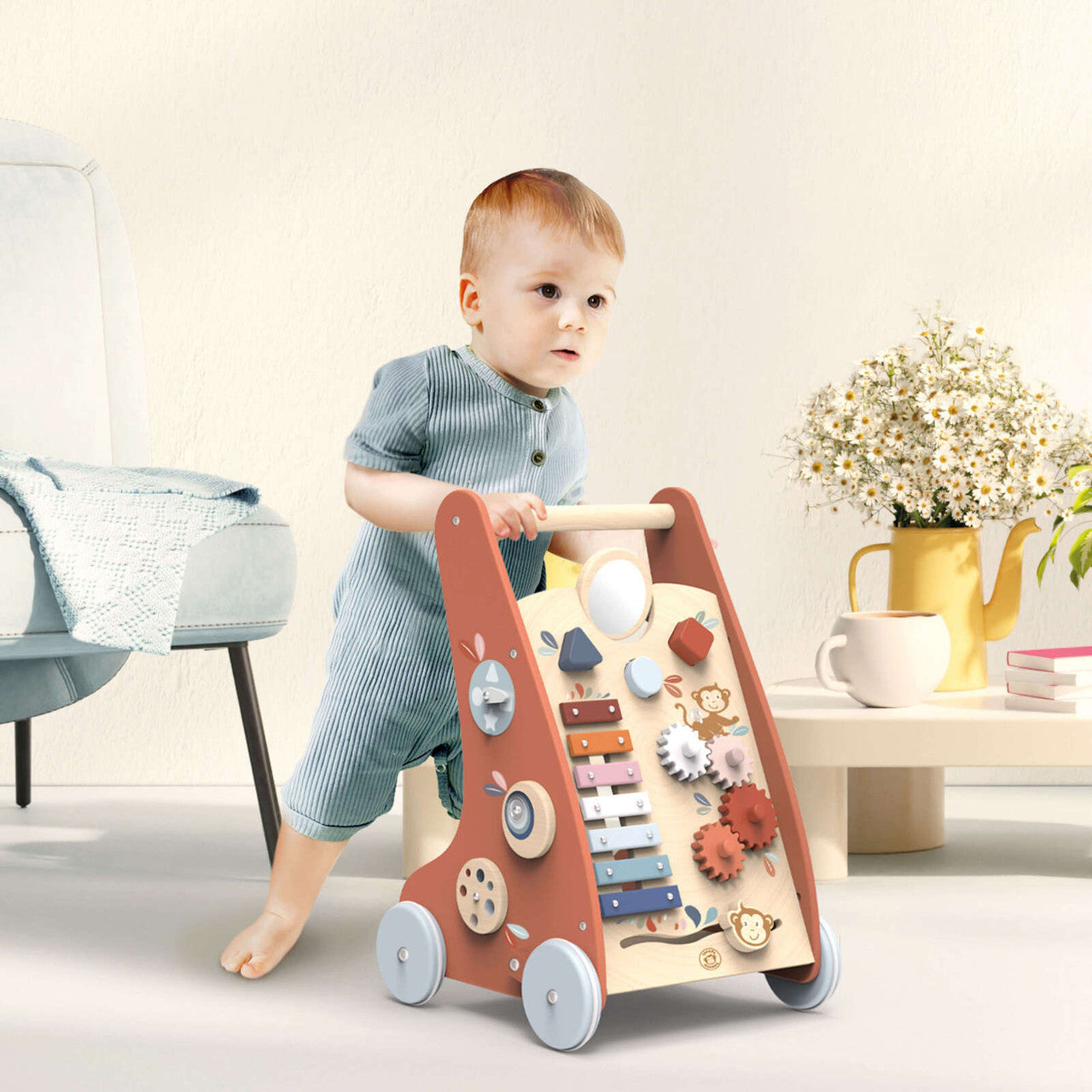 Speedy Monkey - Multi Activity Push Toy - Activity Walker