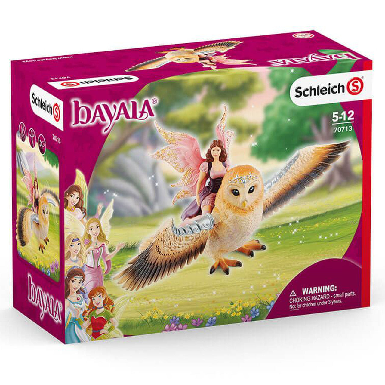 Schleich Bayala - Fairy in Flight on Glam-Owl 70713