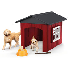 Schleich Farm Life - Dog Kennel with Golden Retrievers 42722