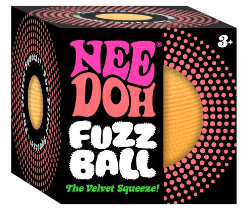 NeeDoh - Fuzz Ball Velvet Squeeze - Orange