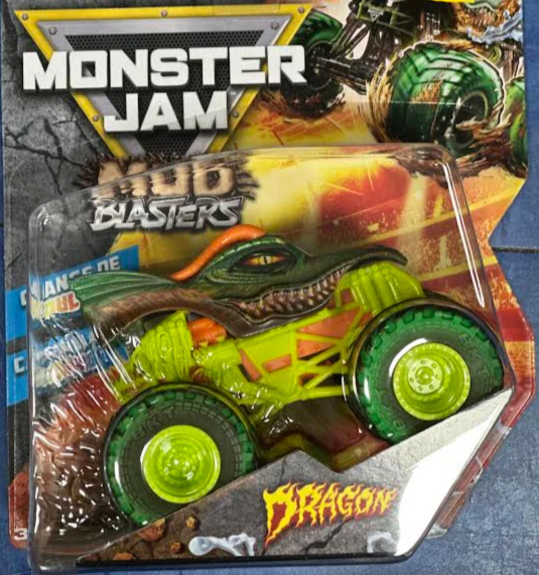 Monster Jam 1:64 MUD BLASTERS Monster Trucks (Series 02) Dragon