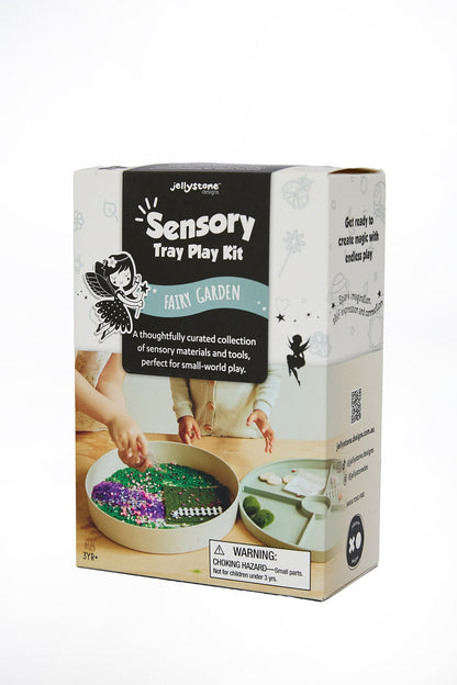 Jellystone Fairy Garden sensory play kit with fairy-themed sensory materials and accessories for imaginative small-world play