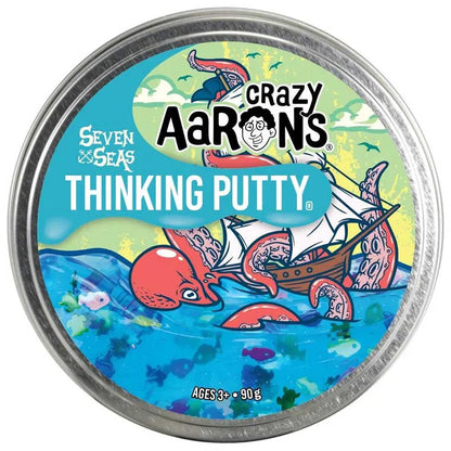 Crazy Aaron's Thinking Putty - Seven Seas 4" Tin