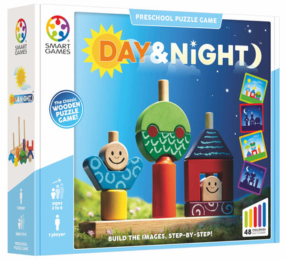 Smart Games Day & Night | Wooden Logic Puzzle Game