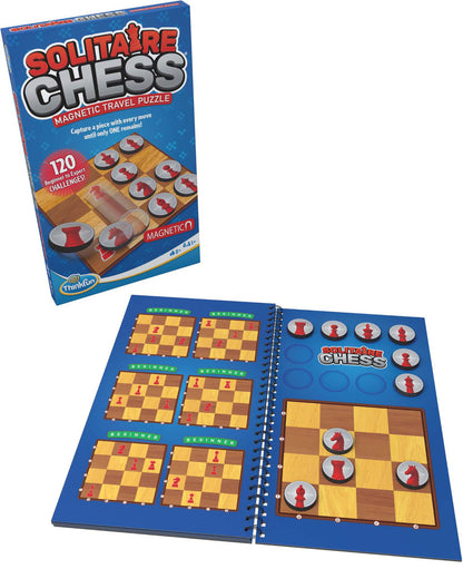 ThinkFun - Solitaire Chess Magnetic Travel Puzzle