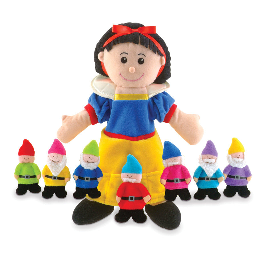 Fiesta Crafts - Snow White and the Seven Dwarfs Hand & Finger Puppet Set
