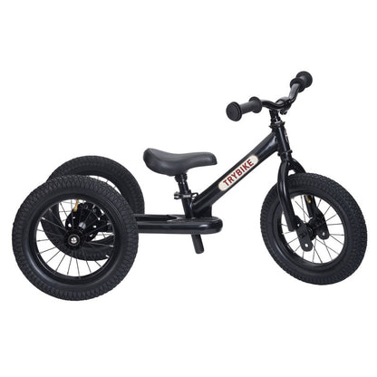 Trybike - Black Steel Trybike with Black Seat & Grips (3 wheel)