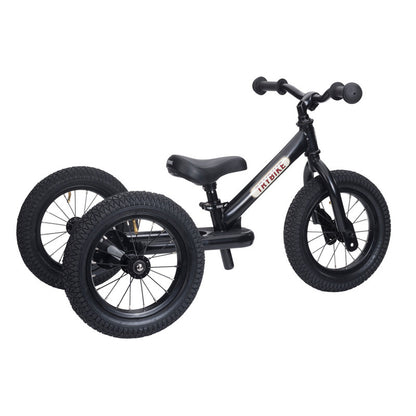 Trybike - Black Steel Trybike with Black Seat & Grips (3 wheel)
