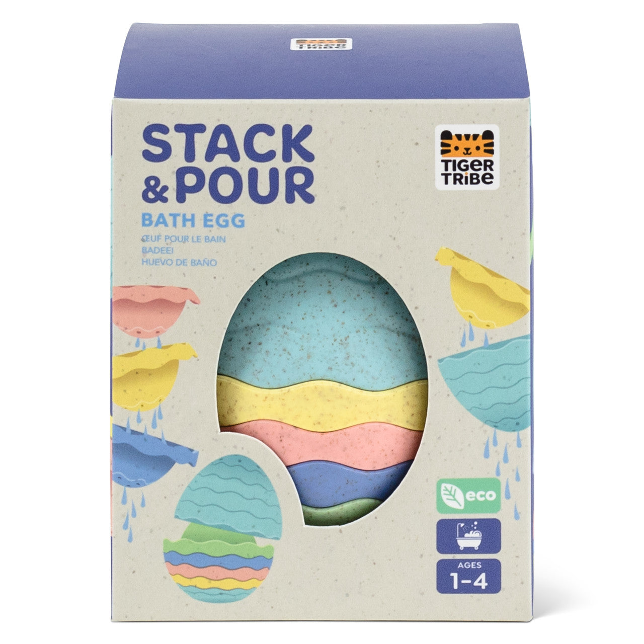 Tiger Tribe - Stack & Pour - Bath Egg - Eco
