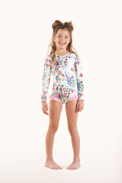 Rock Your Baby - Wild Meadow One Piece Swimsuit (size 8-12)