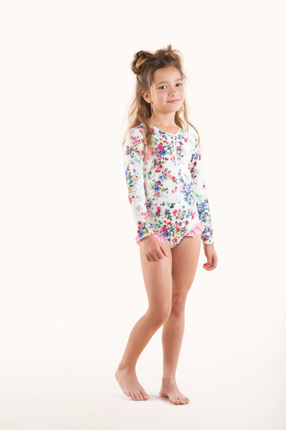 Rock Your Baby - Wild Meadow One Piece Swimsuit (size 8-12)