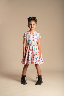 Rock Your Baby - Berry Bunny Waisted Dress