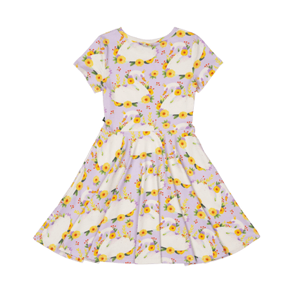 Rock Your Baby - Princess Swan Waisted Dress