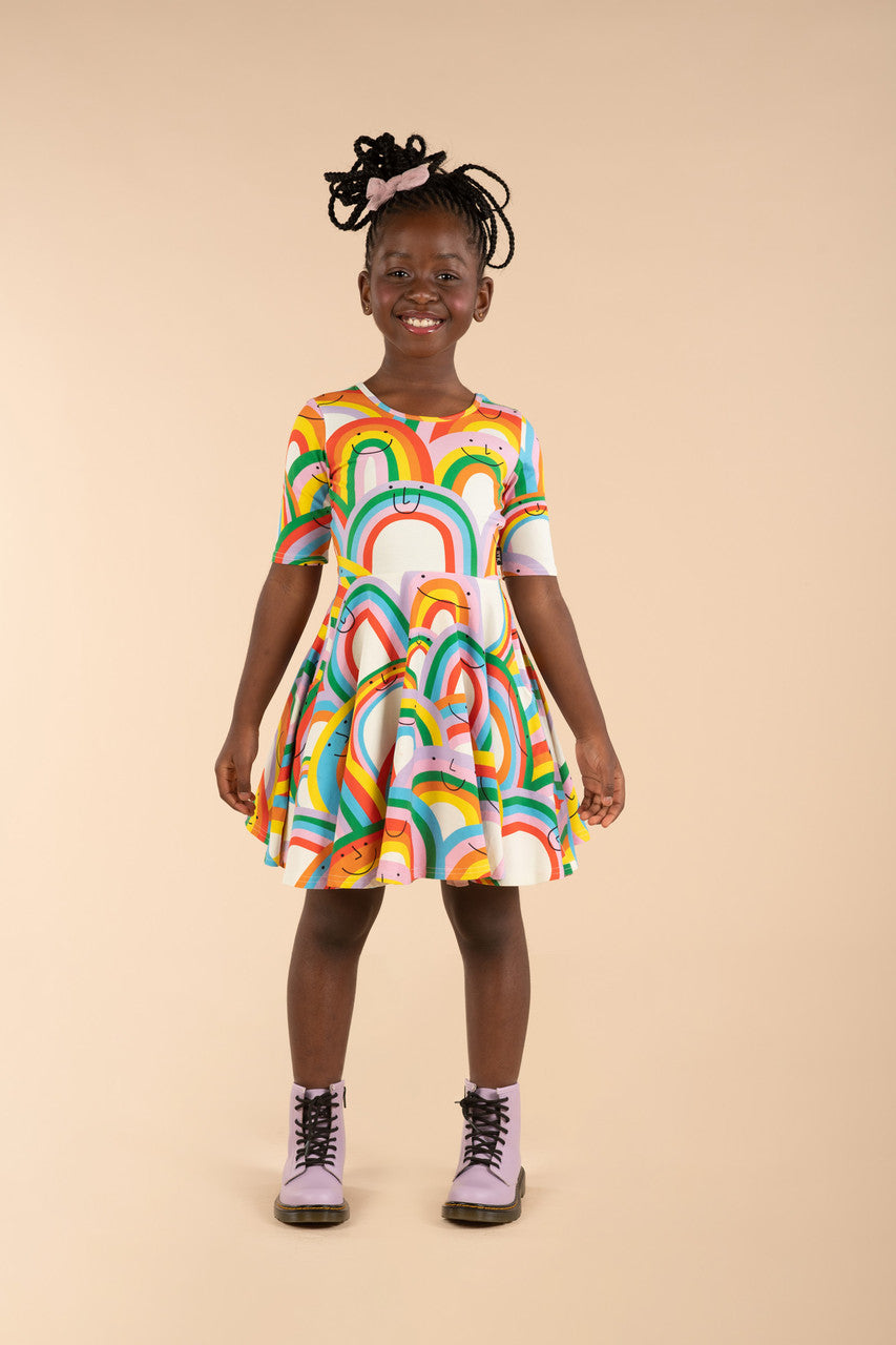 Rock Your Baby - Happy Rainbows Mabel Dress