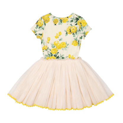 Rock Your Baby - Yellow Roses Circus Dress (size 2-7)
