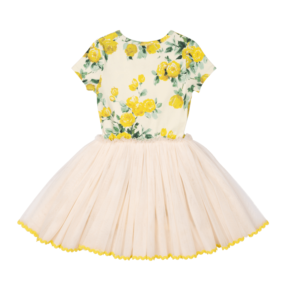 Rock Your Baby - Yellow Roses Circus Dress (size 8-12)