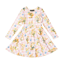 Rock Your Baby - Bunny Bouquet Waisted Dress (sizes 8-12)