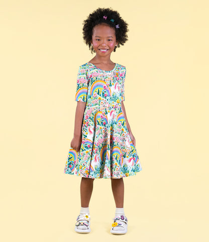 Rock Your Baby - Embroidered Unicorns Mabel Dress
