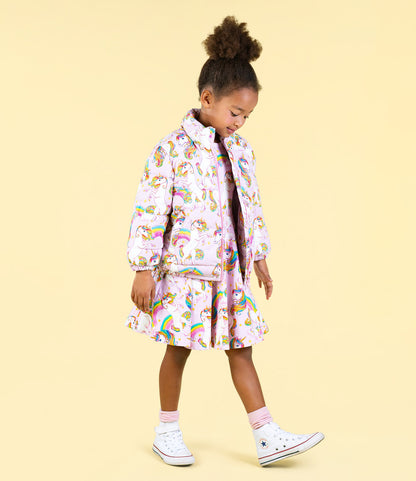 Rock Your Baby - Unicorn Rainbow Waisted Dress