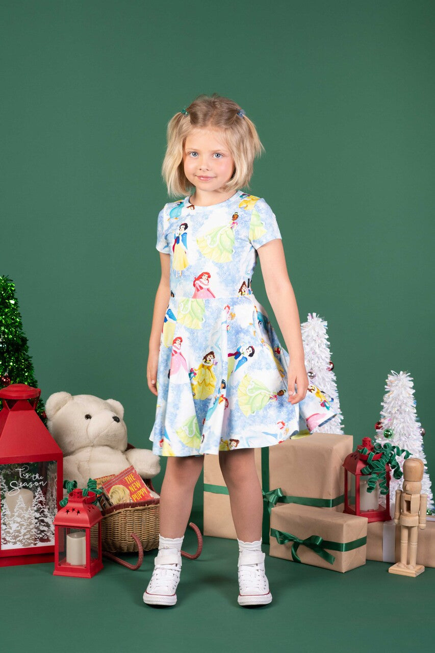 Rock Your Baby - Princess Christmas Sparkle Waisted Dress