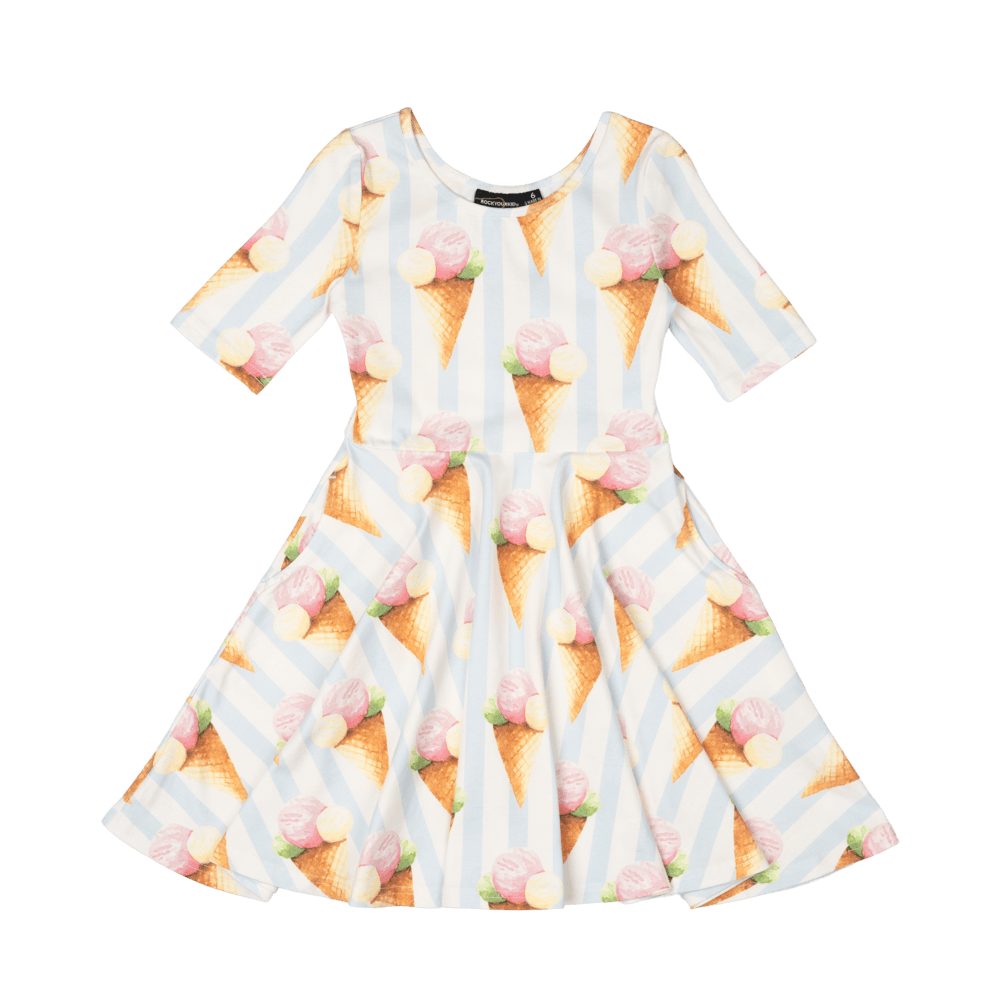 Rock Your Baby - Gelato Dreams Mabel Waisted Dress (sizes 2-7)
