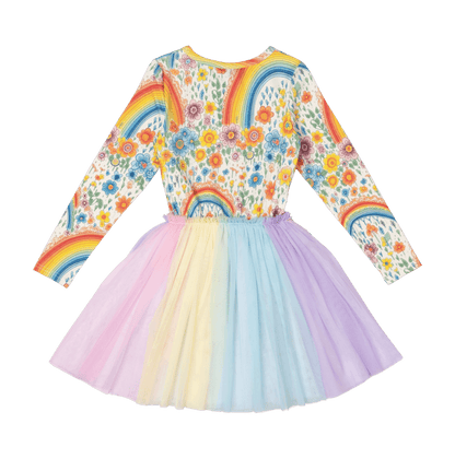 Rock Your Baby - Rainbows and Flowers Circus Dress (sizes 2-7)