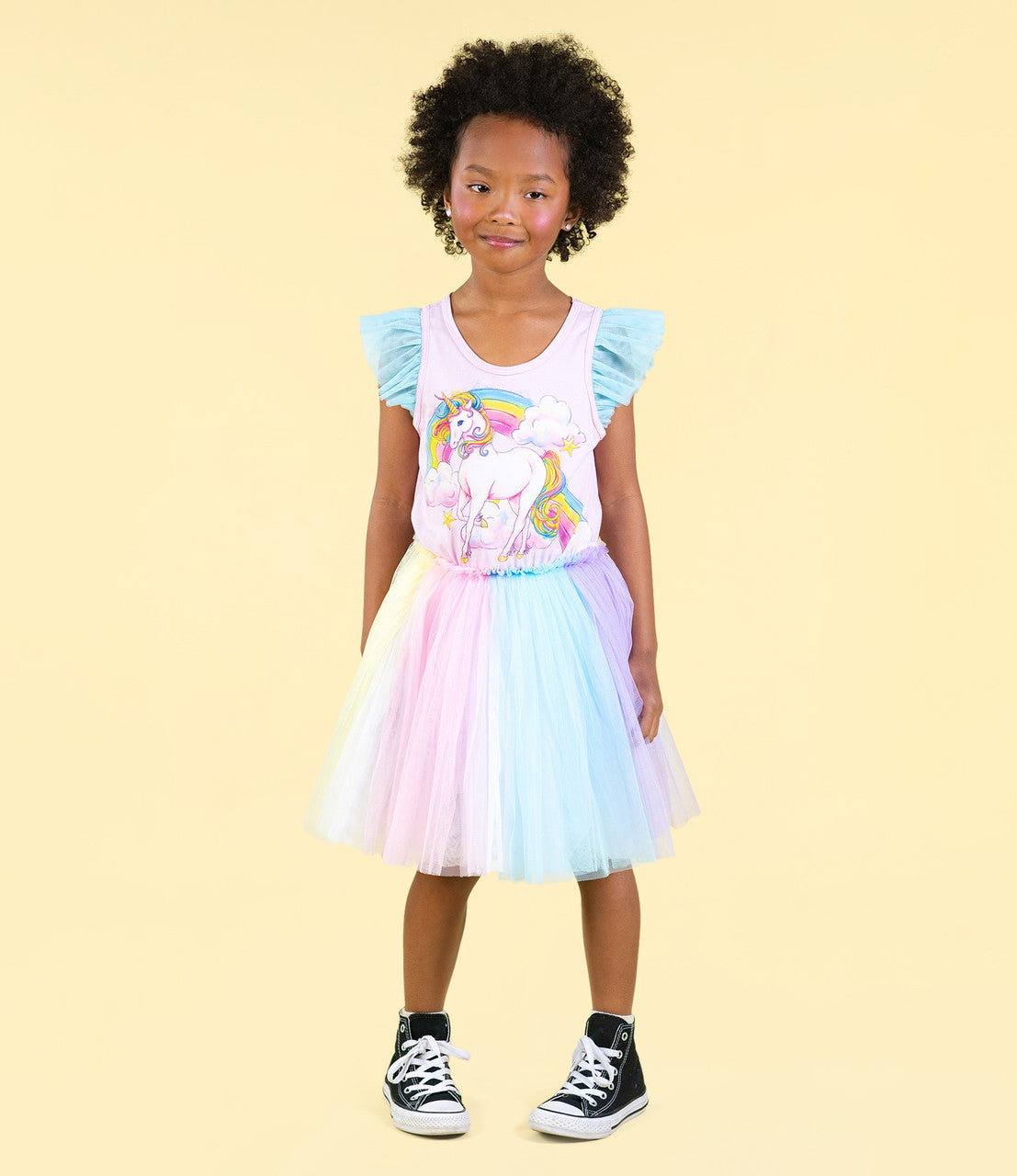 Rock Your Baby - Unicorn Rainbow Singlet Circus Dress