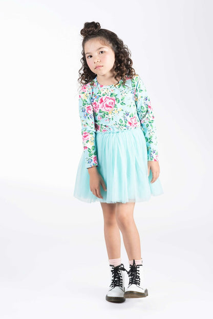 Rock Your Baby - Blue Garden Circus Dress (sizes 2-7)