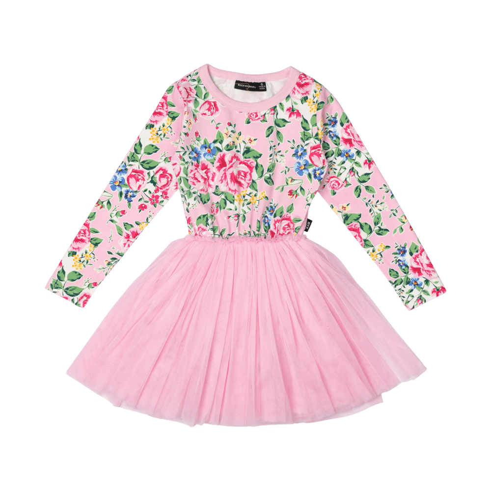 Rock Your Baby - Pink Garden Circus Dress (sizes 8-10)