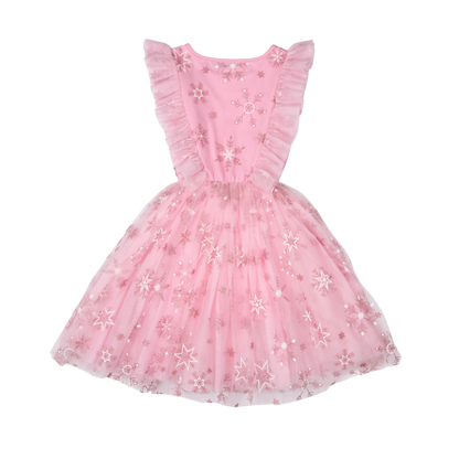 Rock Your Baby - Pink Snowflake Party Dress