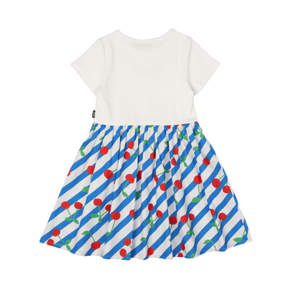 Rock Your Baby - Cherry Stripes T-Shirt Dress