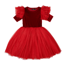 Rock Your Baby - Red Velvet Sparkle Party Dress