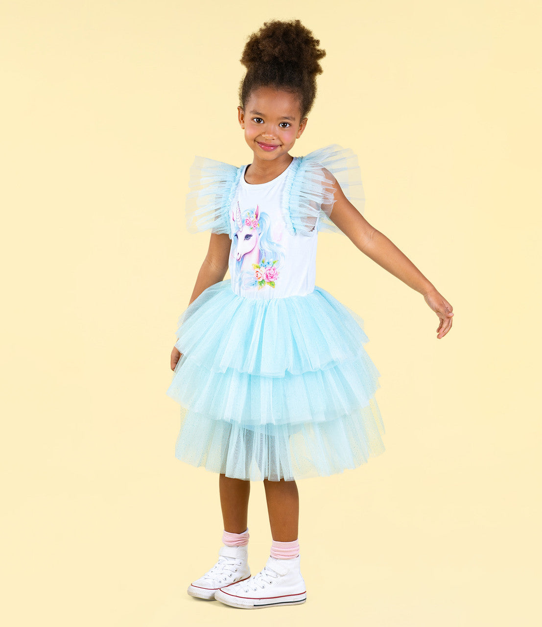 Rock Your Baby - Blue Unicorn Party Dress