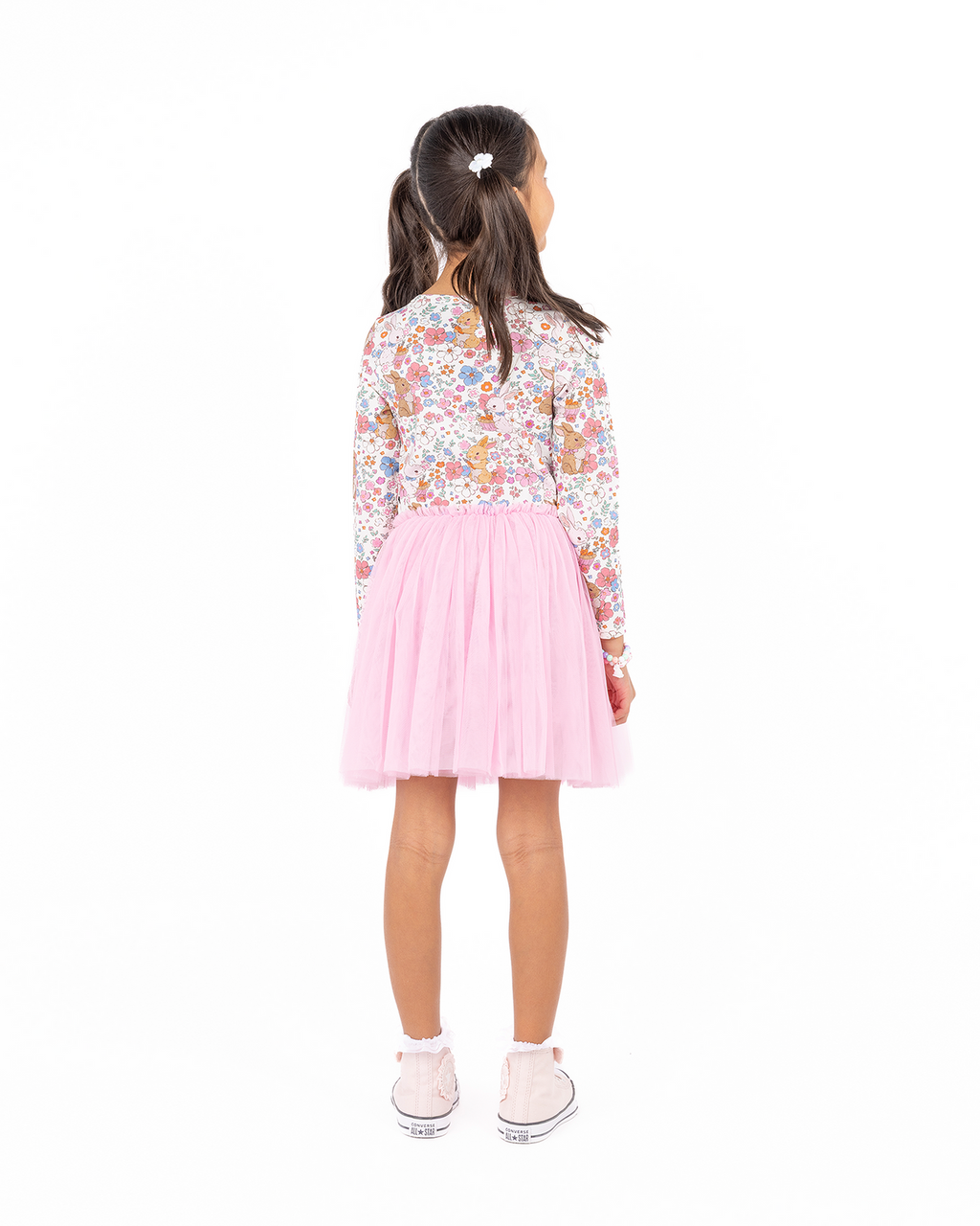 Rock Your Baby - Ditsy Bunny Long Sleeve CIRCUS Dress