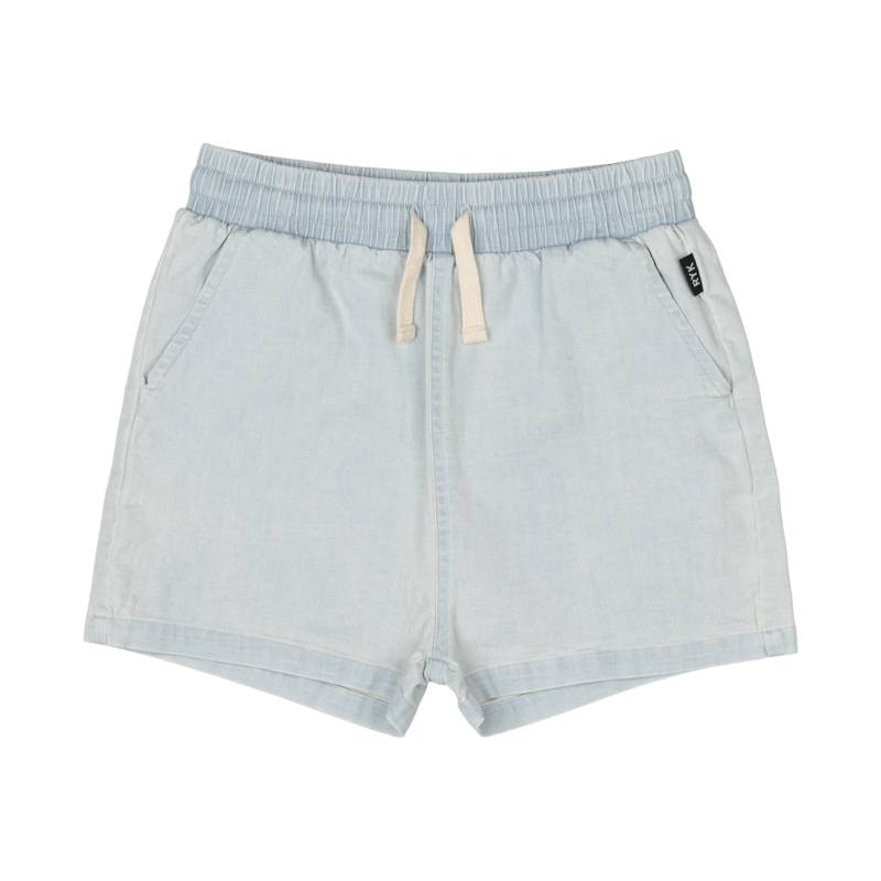 Light Blue Chambray Shorts