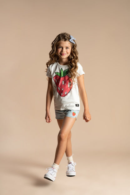 Rock Your Baby - Strawberry Chambray Shorts