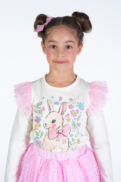 Rock Your Baby - Bunny Long Sleeve T-Shirt (sizes 8-12)