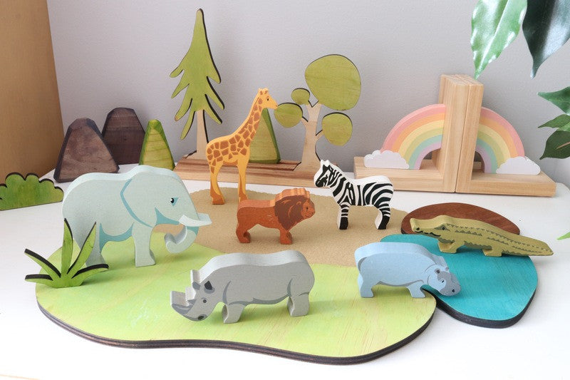 Tender Leaf Toys - Zebra Wooden Animal