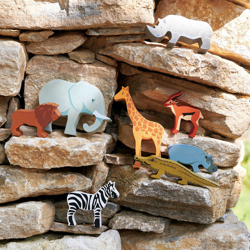 Tender Leaf Toys - Rhino Wooden Animal