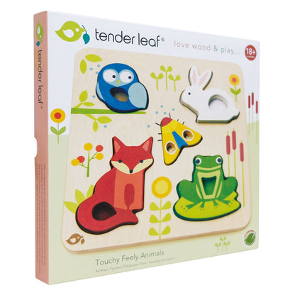 Tender Leaf Toys - Touchy Feely Animals Puzzle